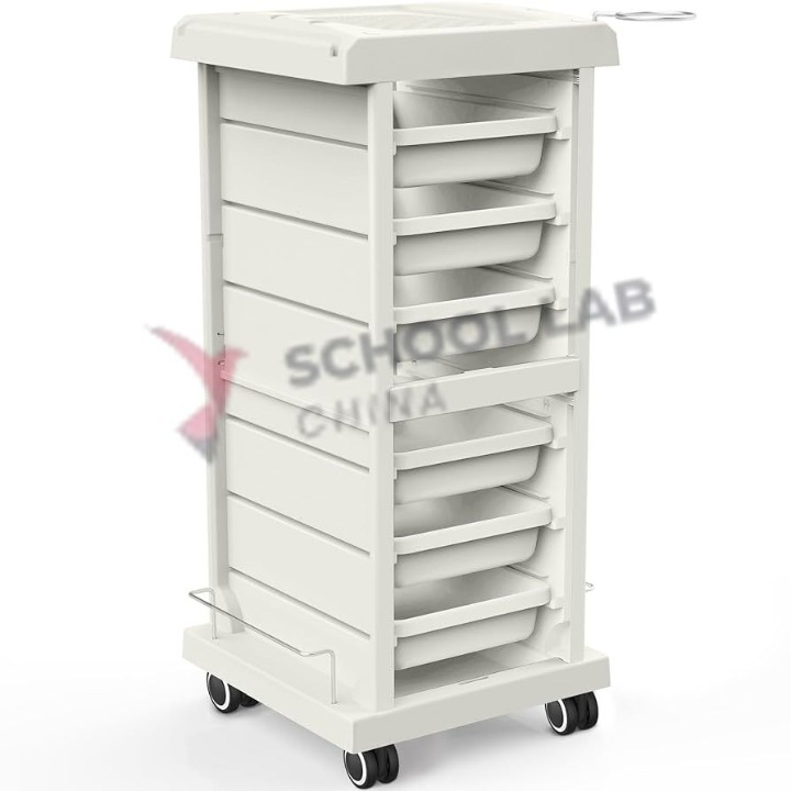 Gratnells Dynamis Single Silver Trolley & 6 Shallow Trays